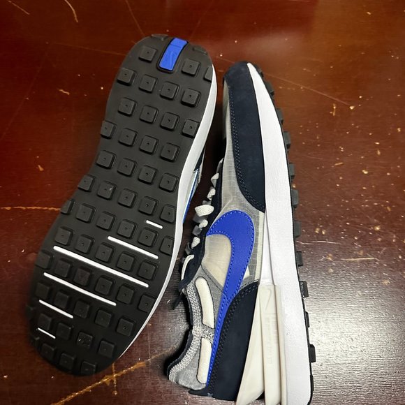 Nike Mens Gray Waffle One SE DD8014-003 Hyper Royal Athletic Shoes Size US 9.5 main image 4